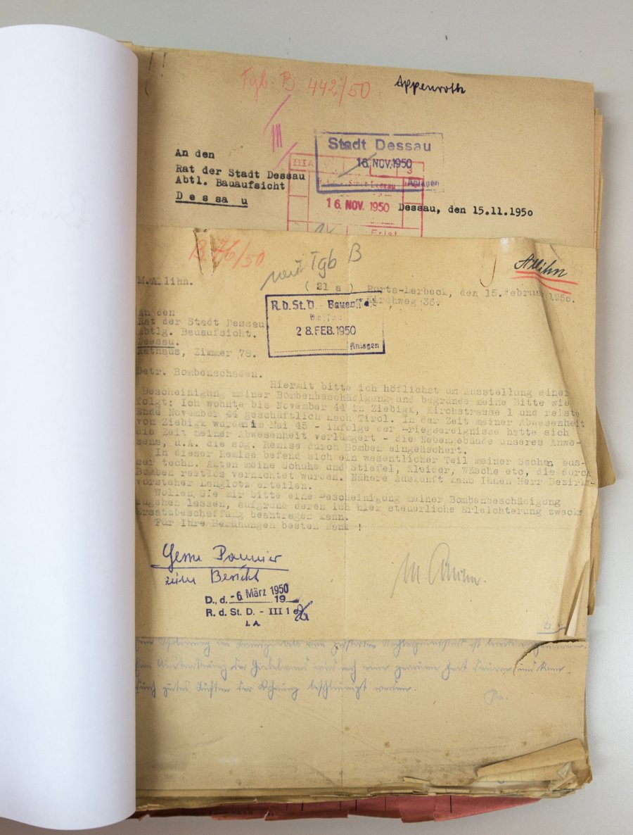 Die Akten nach der Bearbeitung