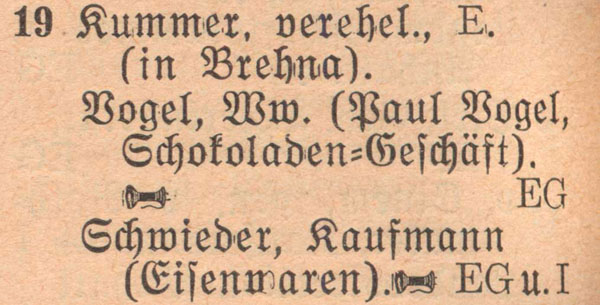 Adressbuch 1930, Zerbster Straße 19