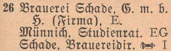 Adressbuch 1930, Zerbster Straße 26