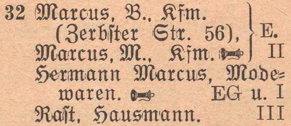 Adressbuch 1930, Zerbster Straße 32