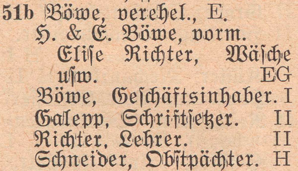 Adressbuch 1930, Zerbster Straße 51b