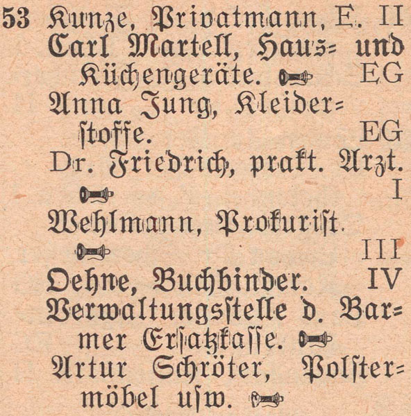 Adressbuch 1930, Zerbster Straße 53