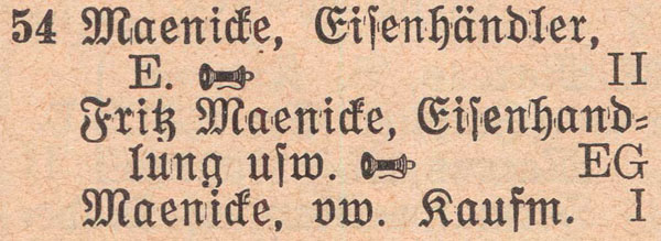 Adressbuch 1930, Zerbster Straße 54